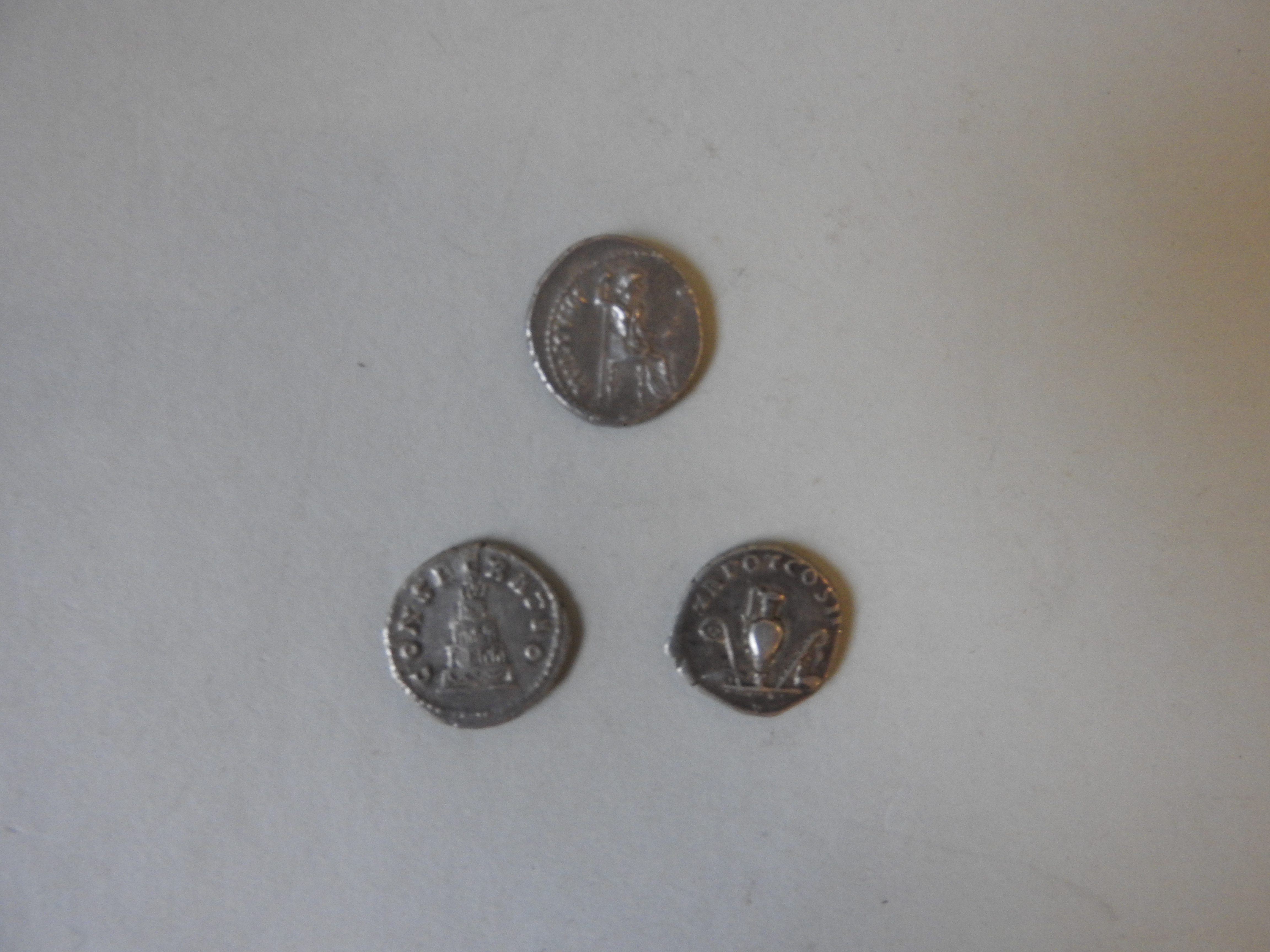 AV CF AUGUSTUS AG DENARIUS and two others PROVENANCE: A Good Private Collection Of Denarii and Other