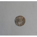 GREEK PRINCIPALITY BYZANTINE STYLE SILVER COIN with couple and Christ obverse PROVENANCE: A Good