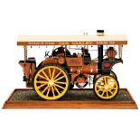 A WELL-FINISHED CASED PLASTIC MODEL KIT OF A TRACTION ENGINE 'TOM VARLEY' 30 cms long PROVENANCE: