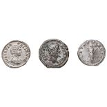 SEPTIMUS SEVERUS AR DENARIUS Africa Standing with Lion and Scorpion and two  Julia Domna AR Denarii,