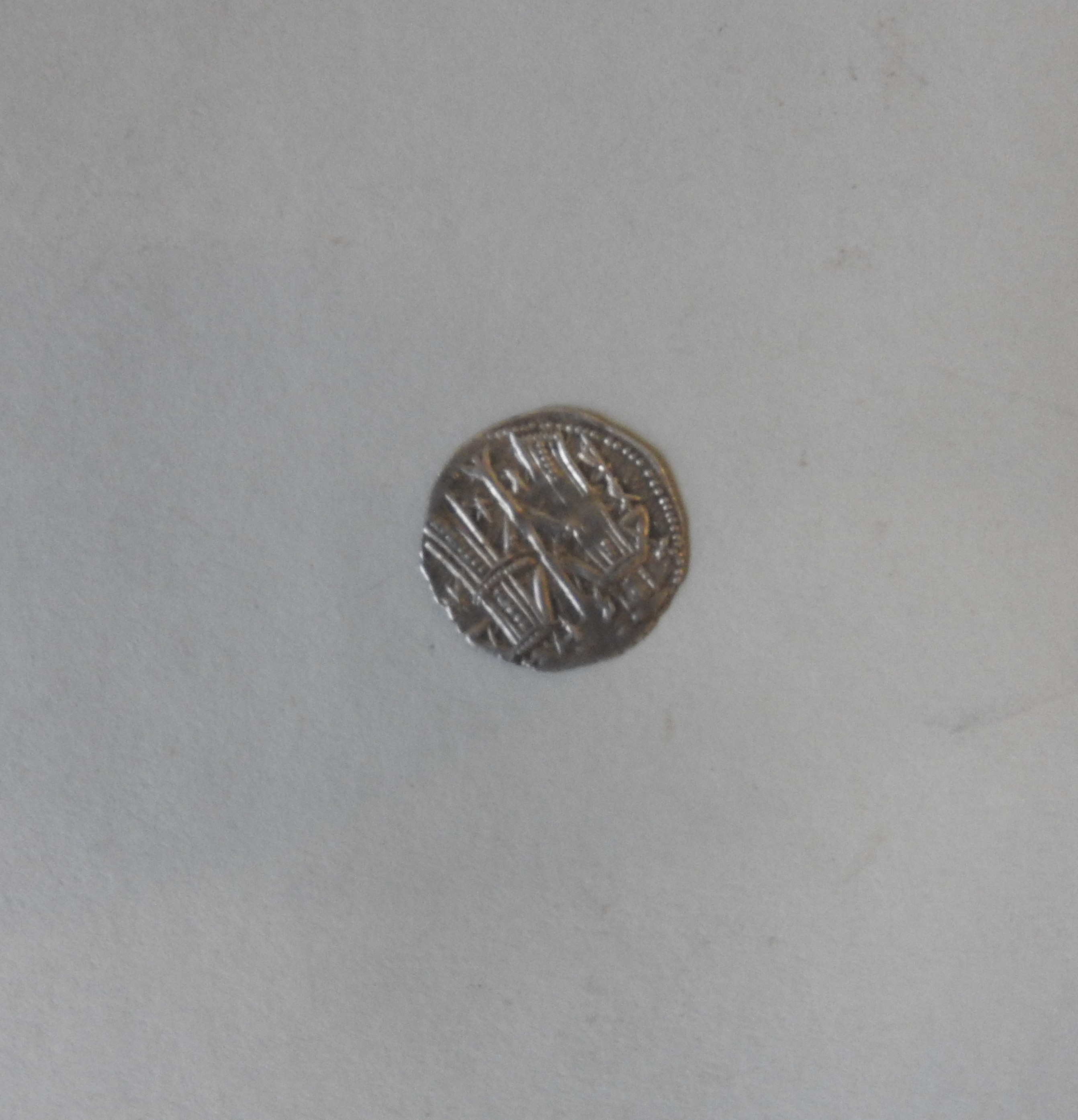 GREEK PRINCIPALITY BYZANTINE STYLE SILVER COIN with couple and Christ obverse PROVENANCE: A Good - Image 2 of 2