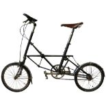 AN ALEX MOULTON LTD AM5 SPACE FRAME BICYCLE in metallic grey made from Reynolds 531 tube, upgraded