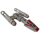 A STAR WARS Y-WING DIECAST with Kenner casting marks for Hong Kong 1979; lacking plastic bomb. 17.