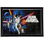 STAR WARS: A PYRAMID INTERNATIONAL ‘NEW HOPE’ STYLE POSTER signed by various members of the cast