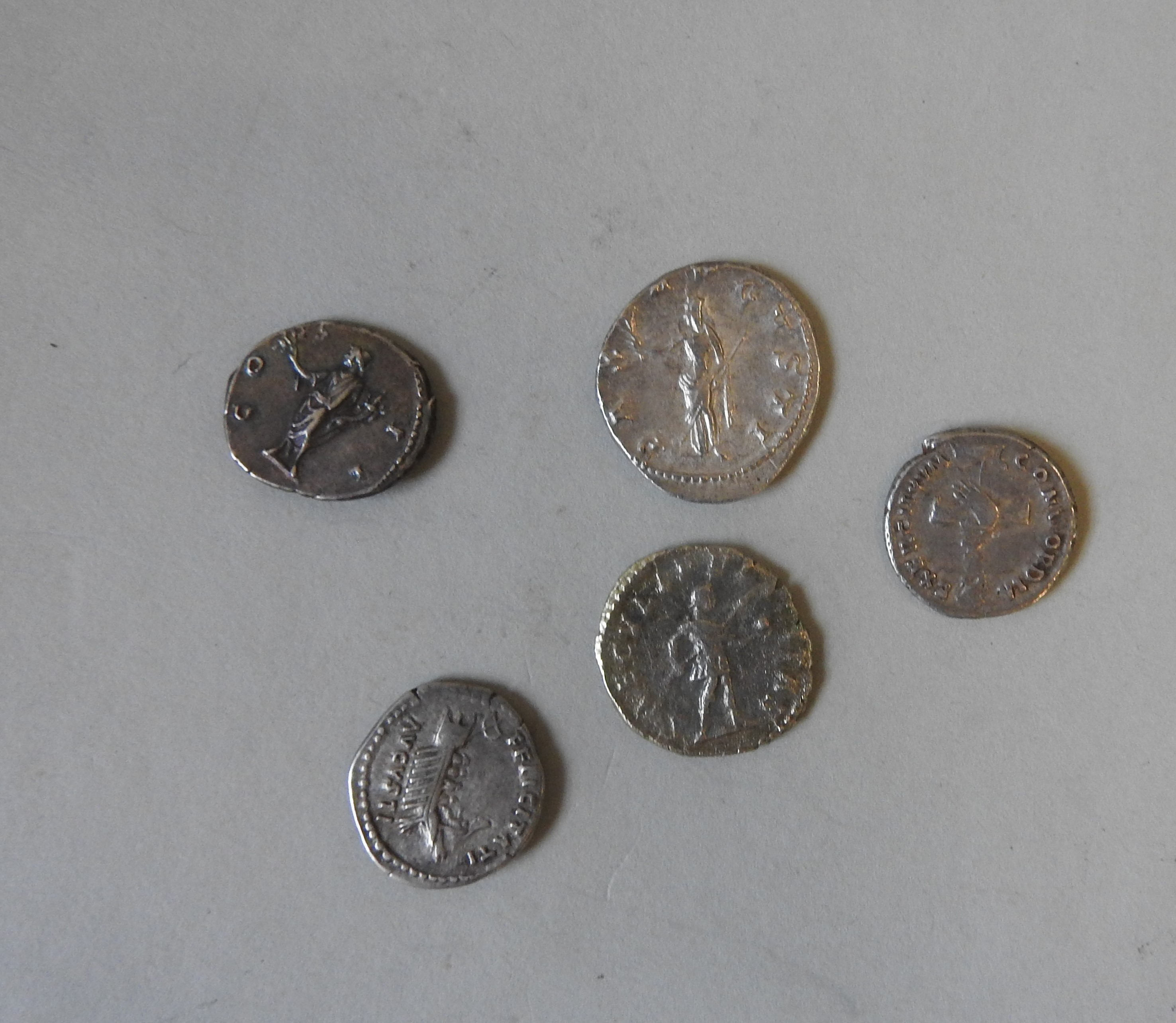 GORDIAN III AG ANTONINIANUS (238-244 AD) and four other silver Roman coins PROVENANCE: A Good