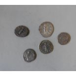GORDIAN III AG ANTONINIANUS (238-244 AD) and four other silver Roman coins PROVENANCE: A Good