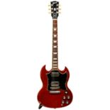 A GIBSON SG STANDARD CHERRY, 2010 with rosewood fretboard and cherry red mahogany body. Serial
