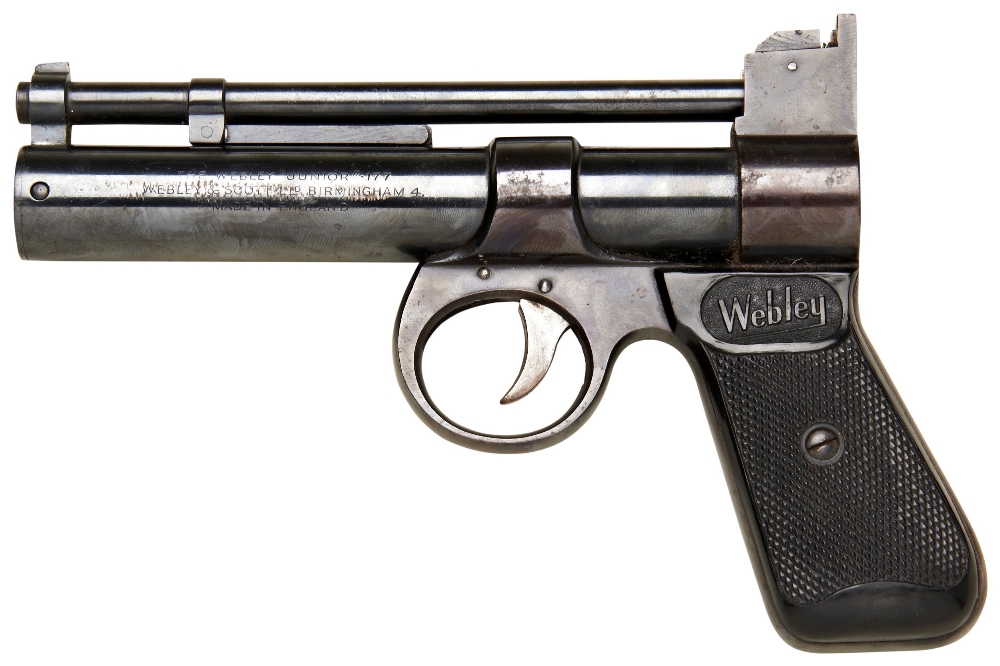 WEBLEY & SCOTT LTD 'JUNIOR' .177 AIR PISTOL. 19.5 cms long PROVENANCE: The David Stainthorpe - Image 2 of 2