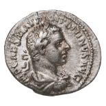 ELEGABALUS (218-222) AR DENARIUS murdered by the Pretorian Guard. PROVENANCE: A Good Private