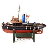 A LARGE HAND ASSEMBLED KIT-BUILT LIVE STEAM RADIO CONTROLLED MODEL OF THE TUG 'MALLAIG' with a