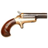 A COLT THUER 3RD MODEL DERRINGER .41 CAL RIMFIRE PISTOL the swing barrel marked ‘Colt’, the frame