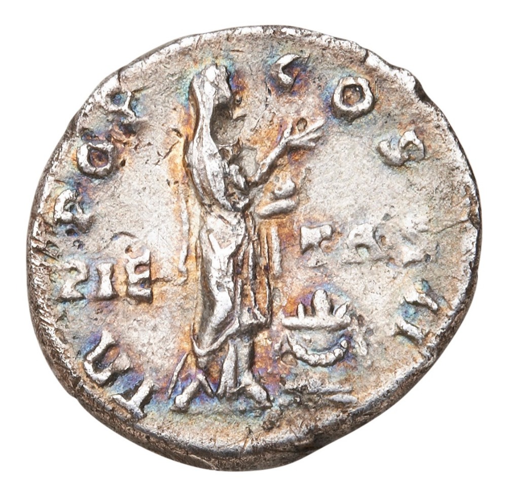 AELIUS AS CAESAR AR DENARIUS pictured standing before an altar. Very Crisp. PROVENANCE: A Good - Image 2 of 2