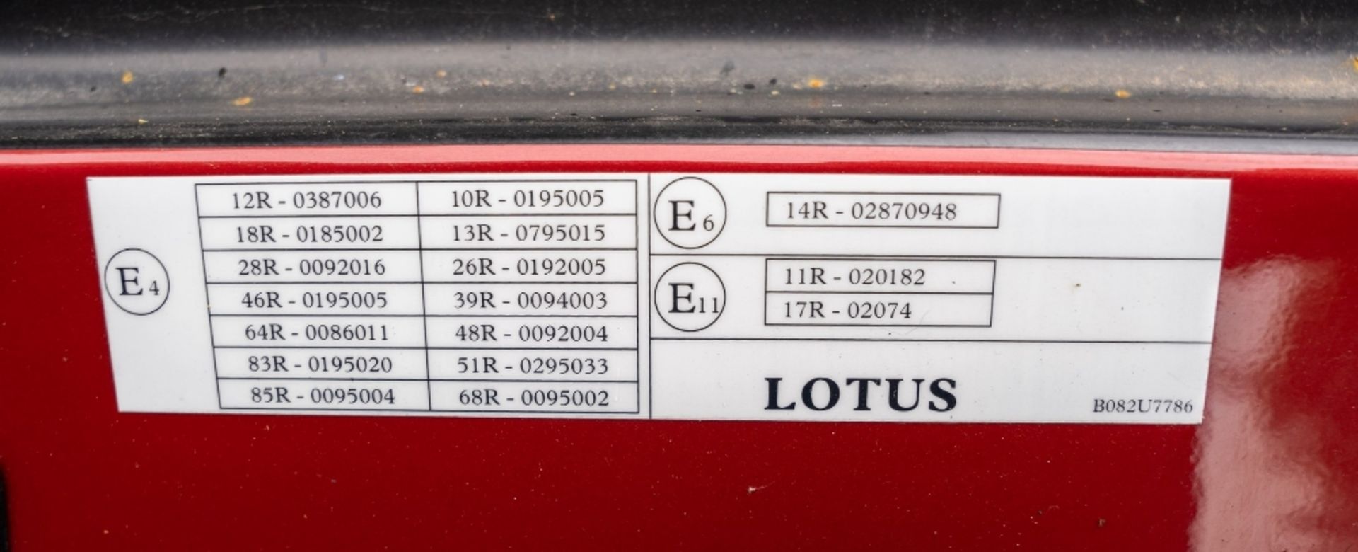 1997 LOTUS ESPRIT V8 Registration Number: R623 EAA                           Chassis Number: - Image 22 of 23