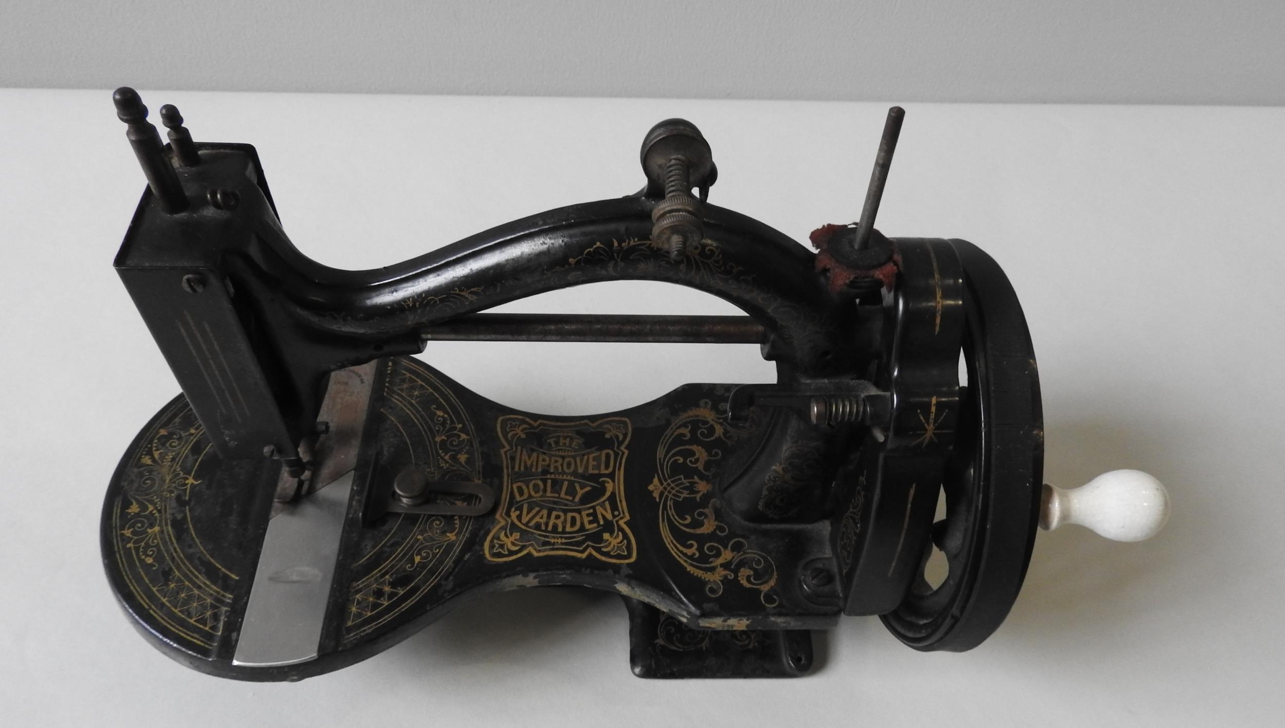 A LATE 19TH CENTURY 'IMPROVED DOLLY VARDEN' SEWING MACHINE, circa 1874, 35 x 23 cm - Image 2 of 2