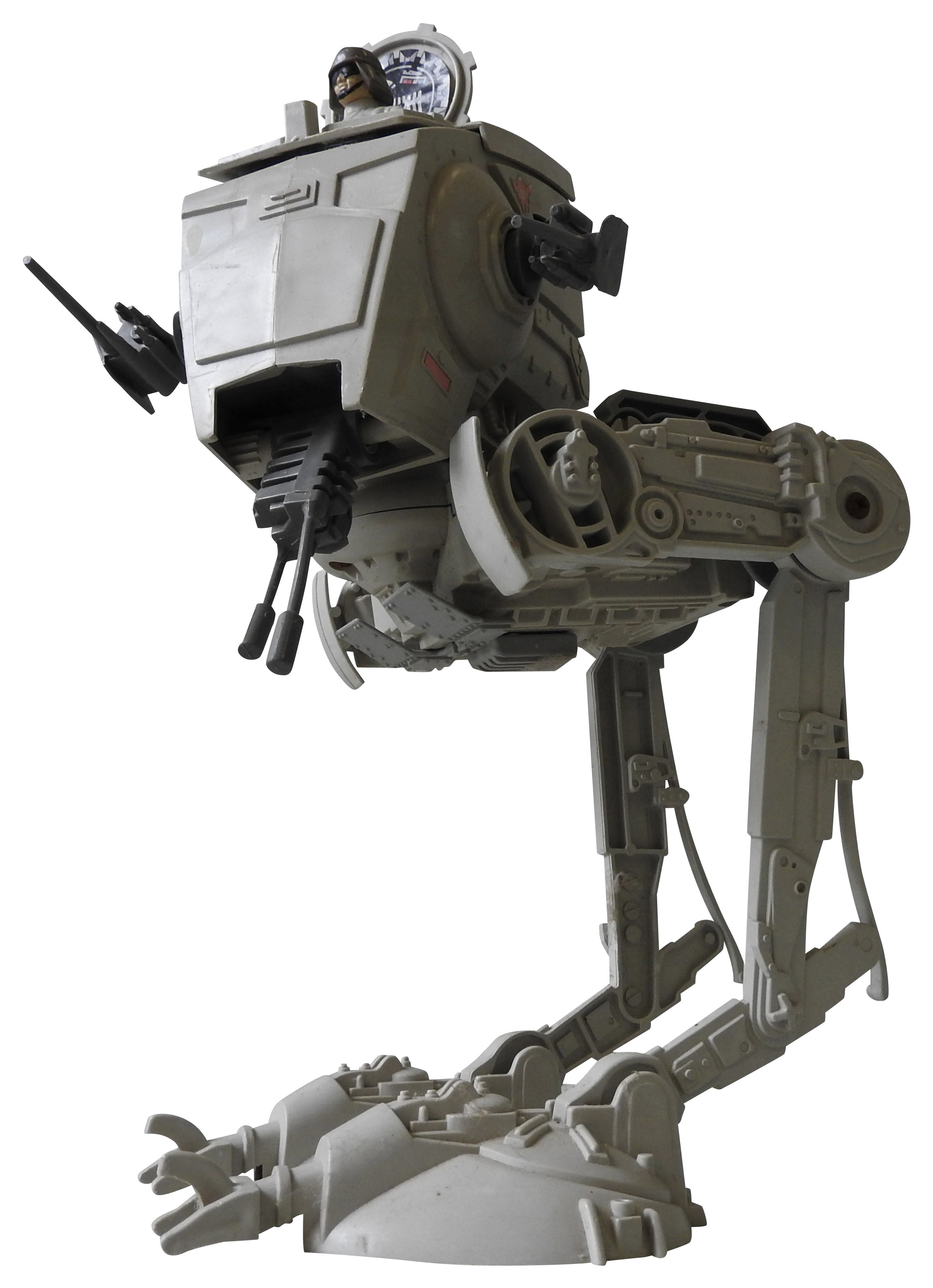 A STAR WARS AT-ST (ALL TERRAIN SCOUT TRANSPORT) WITH PILOT and moulded mark ©Lucas Film Ltd (LFL)