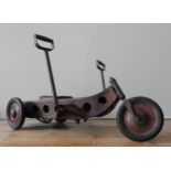 A VINTAGE CONTINENTAL CHILD'S HAND OPERATED TRICYCLE