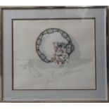 MUNNS, 'CROWN DERBY PLATE WITH JUG', 67 x 59 cm