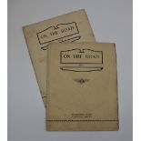 "ON THE ROAD" ISSUES 1 AND 2 BY BENTLEY MOTORS The first two issue of the rare promotional factory