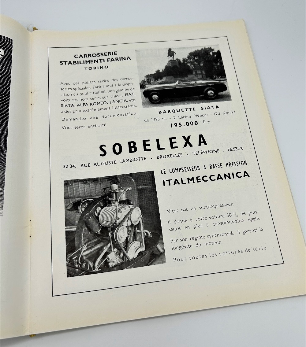 1952 BELGIAN GRAND PRIX PROGRAM, AND OTHER MOTORSPORT ORIENTATED MATERIAL Includes: Background to - Image 3 of 18