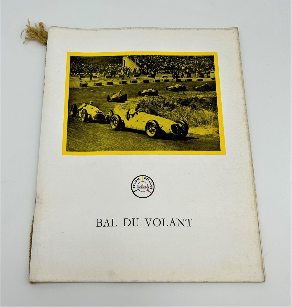 1952 BELGIAN GRAND PRIX PROGRAM, AND OTHER MOTORSPORT ORIENTATED MATERIAL Includes: Background to