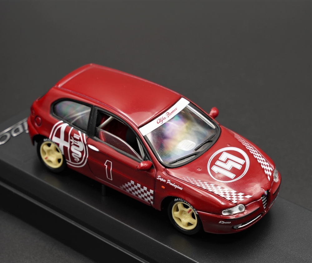 A COLLECTION OF ALFA-ROMEO MODELS BY SOLIDO, NEWRAY, BRUMM AND BANG 2001 ALFA-ROMEO 147 RACING BY