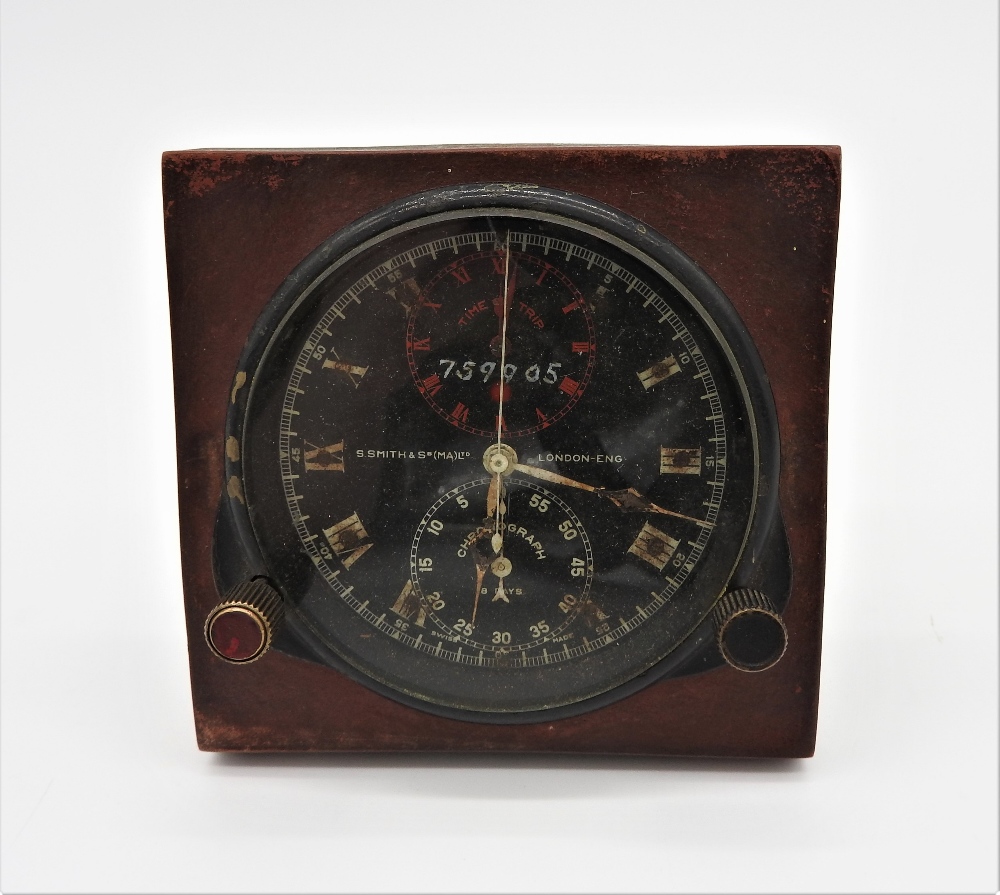 1920S SMITH MOTOR ACCESSORIES "TIME OF TRIP" CHRONOMETER An original chronometer by Smith & Sons