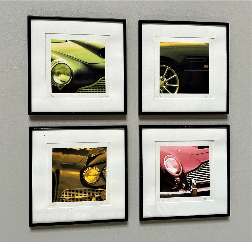 A COLLECTION OF ASTON-MARTIN FRAMED PRINTS DB7 by Mike Harbar V8 by Mike Harbar Vanquish by Uli - Image 2 of 2