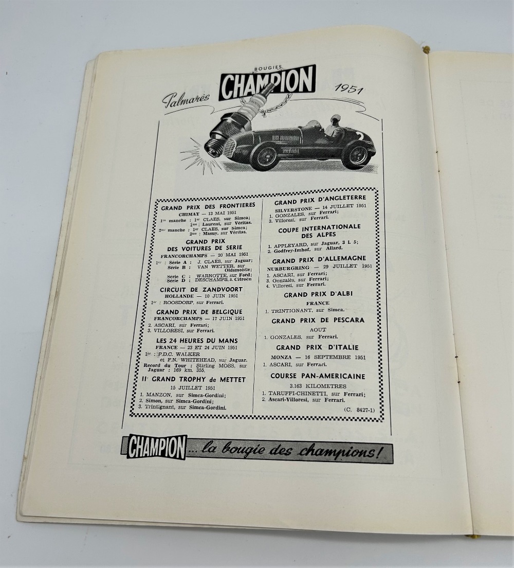 1952 BELGIAN GRAND PRIX PROGRAM, AND OTHER MOTORSPORT ORIENTATED MATERIAL Includes: Background to - Image 5 of 18