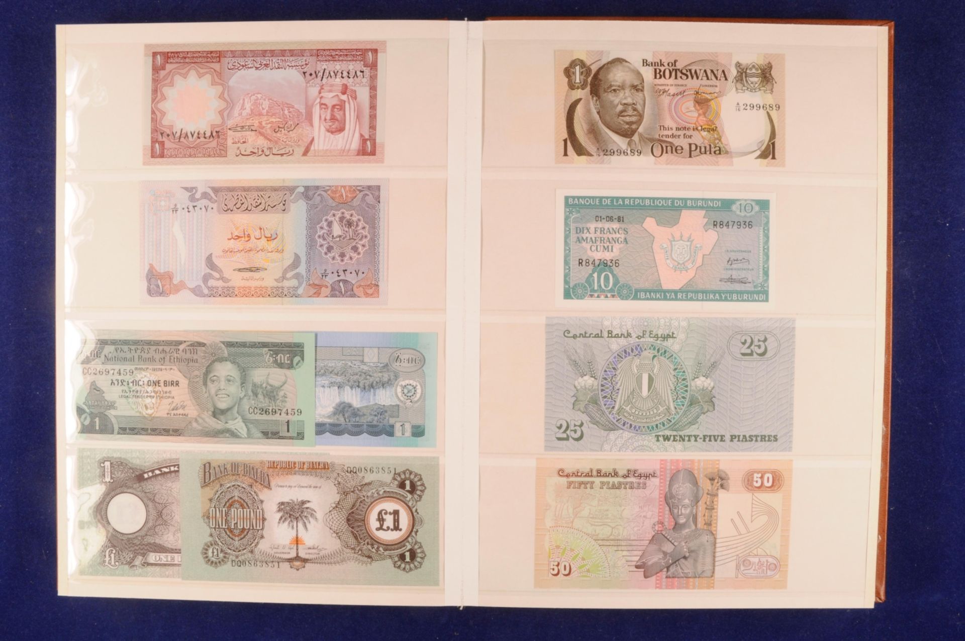 Sammlung Banknoten aus aller Welt in zwei Alben, 20. Jh. ,243 St., Argentina-Nepal und Malta-Indones - Bild 37 aus 44