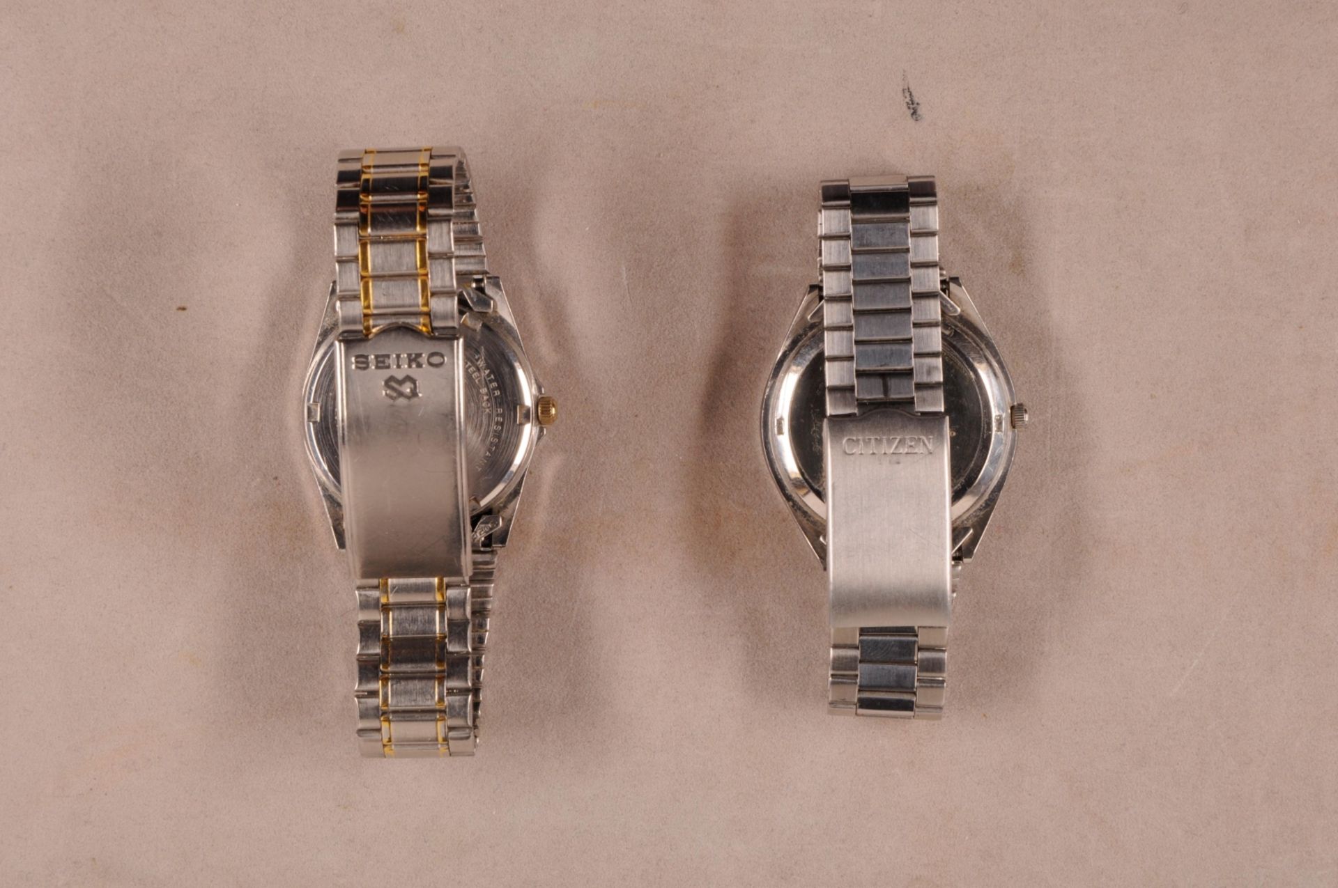 Lot 7 Armbanduhren Edelstahl/Metall/Kunststoff, tlw. vergoldet, bestehend aus: Seiko, Citizen, Jungh - Bild 5 aus 5