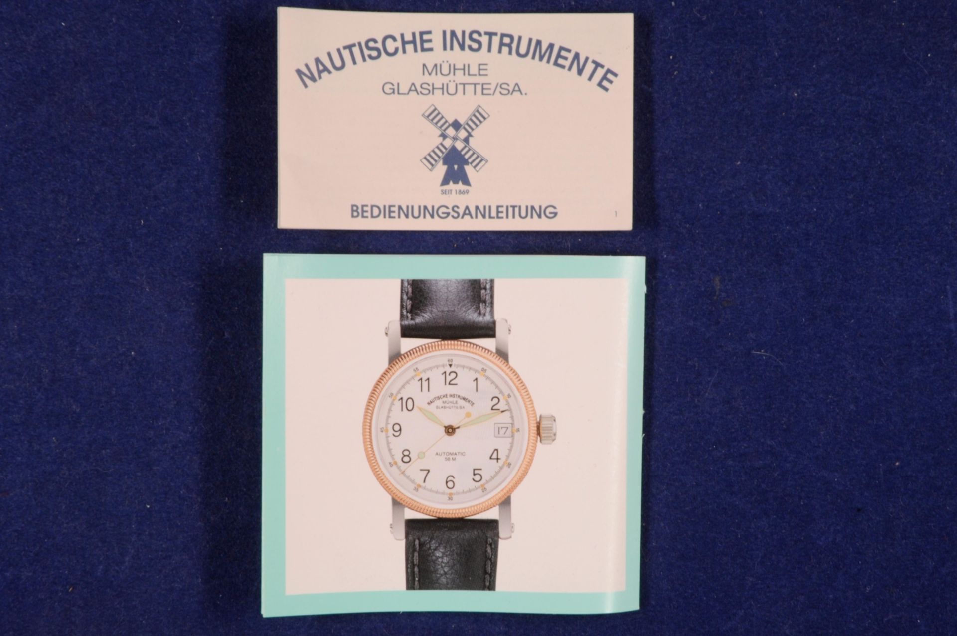 Nautical Instruments mill Glashütte ladies athletics Automatic wrist watch. Ca. 33, 8 mm, Ref. - Image 6 of 6
