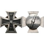 Prussia, Iron Cross 1914 1. Class, arched form, unmagnetic, on screw disc, without manufacturer, OEK