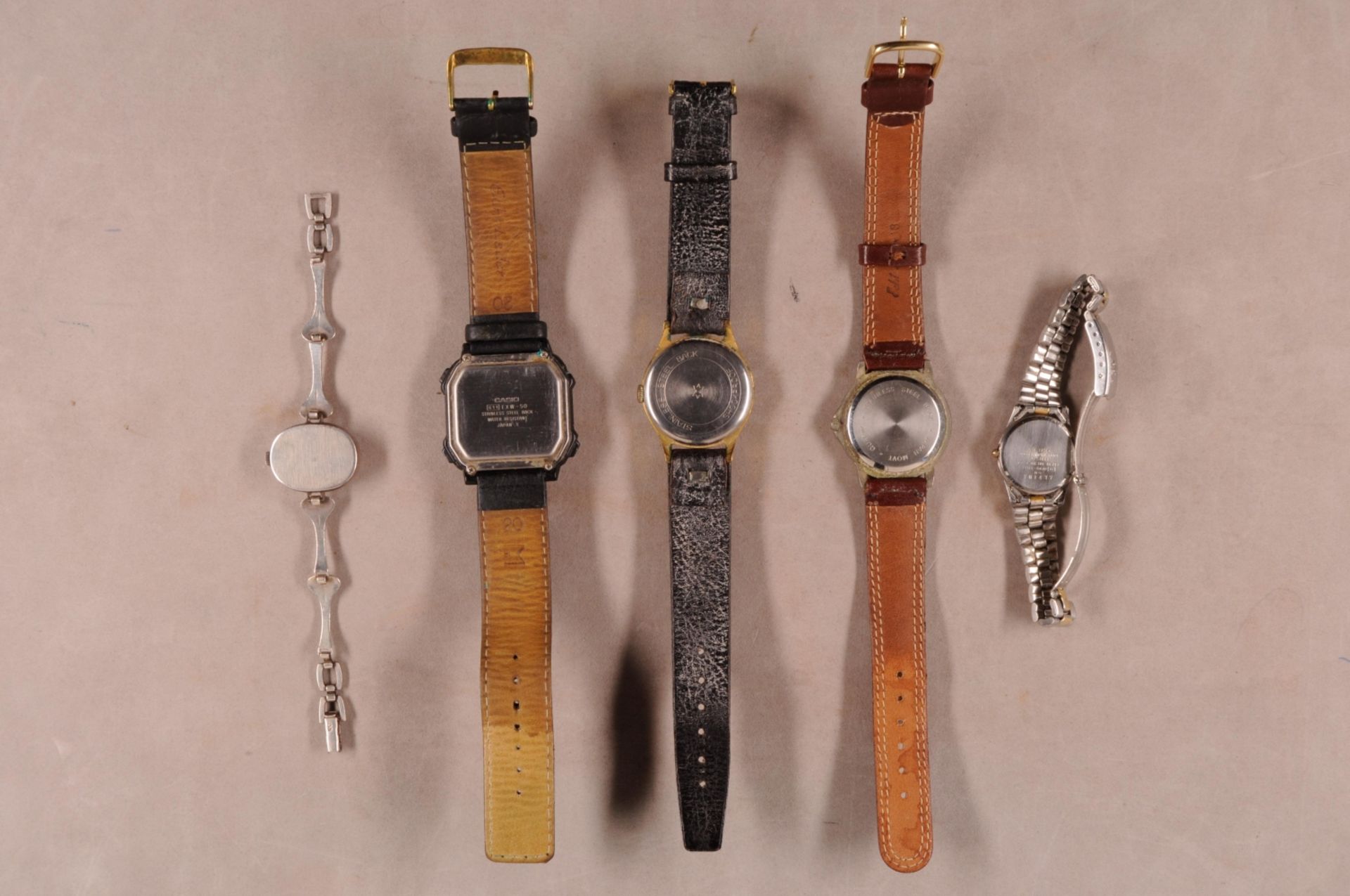 Lot 7 watches high-grade steel / metal / plastic, partial gold plated, composed of: Seiko, - Image 2 of 5