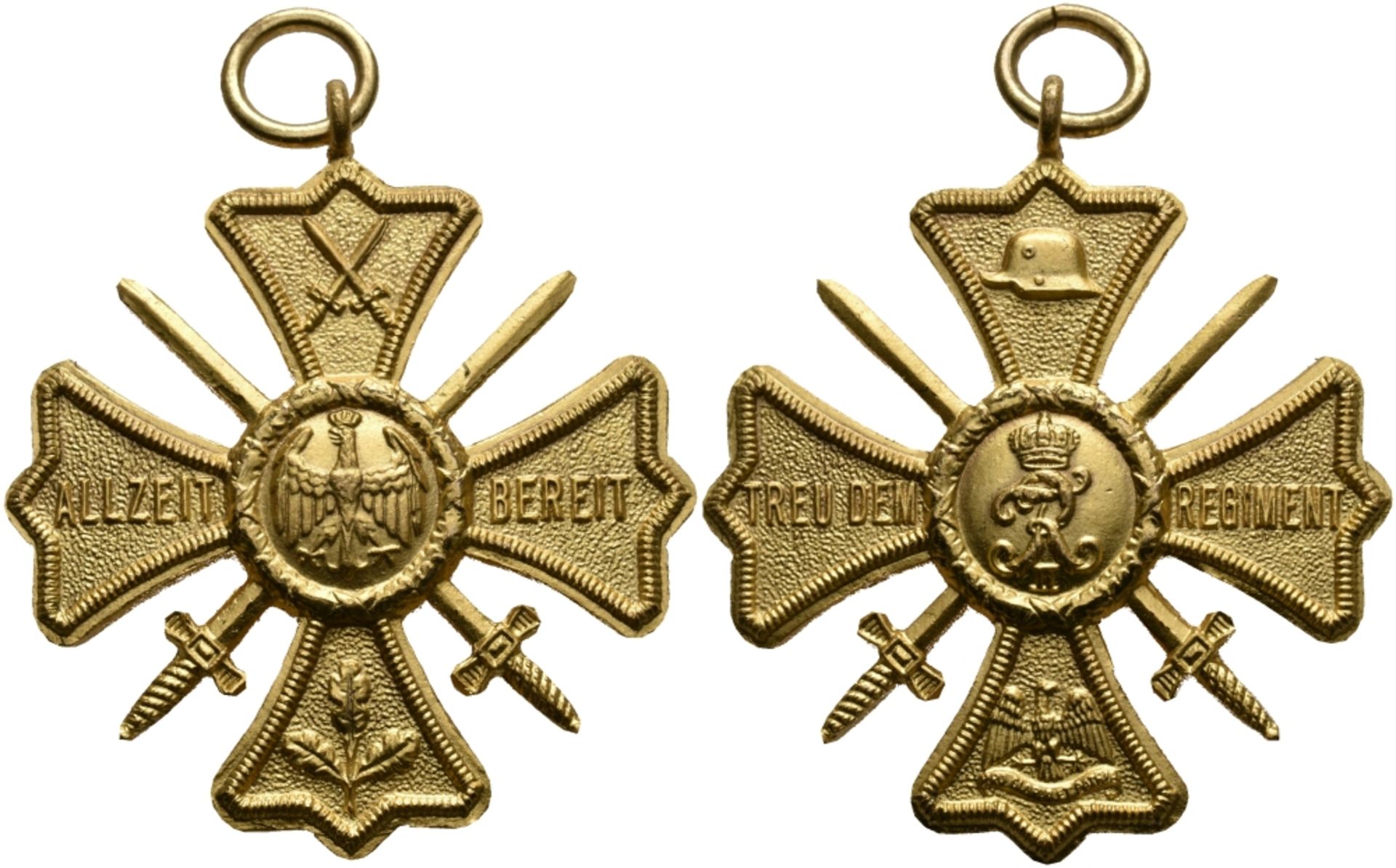 Remembrance cross faithful the regiment with regiment clasp \\R. Field kind. RGT. 33\\ on the