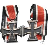 Eisernes Kreuz 1939 2. Klasse, im Bandring Hersteller \65\ für die Firma Klein & Quenzer Idar Oberst