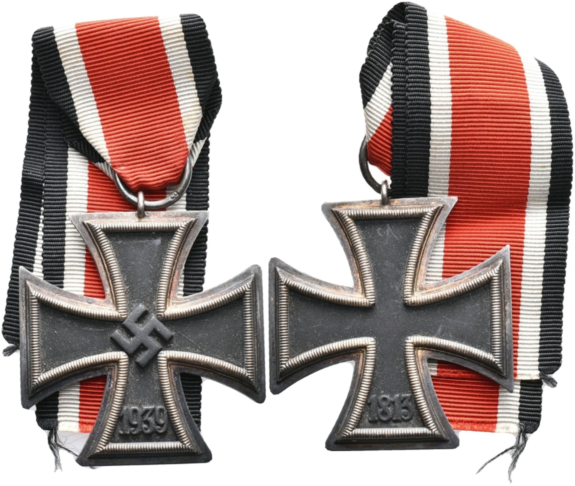 Eisernes Kreuz 1939 2. Klasse, im Bandring Hersteller \65\ für die Firma Klein & Quenzer Idar Oberst