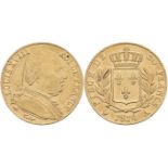 20 Francs, Gold, 1814, Louis XVIII., A (Paris), Fb. 525, Gadoury 1026, kl. Rf., ss.
