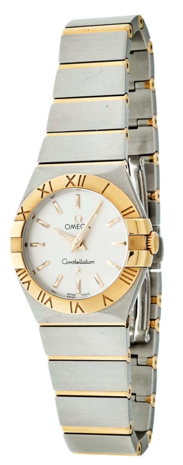 Omega Constellation ladies wrist watch. Ca. 28 mm, high-grade steel, anti-reflection coated sapphire