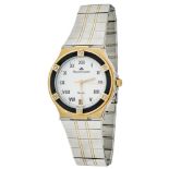 Maurice Lacroix Calypso gentlemen wrist watch. Ca. 34 mm, steel with gold-plated details, quartz,