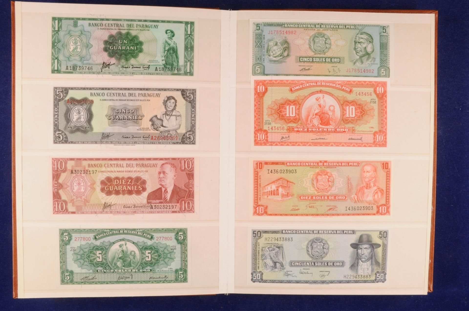 Sammlung Banknoten aus aller Welt in zwei Alben, 20. Jh. ,243 St., Argentina-Nepal und Malta-Indones - Bild 35 aus 44