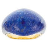 Lapislazuli Ring, 750 Gelbgold, 10,95g, RW EU 50.