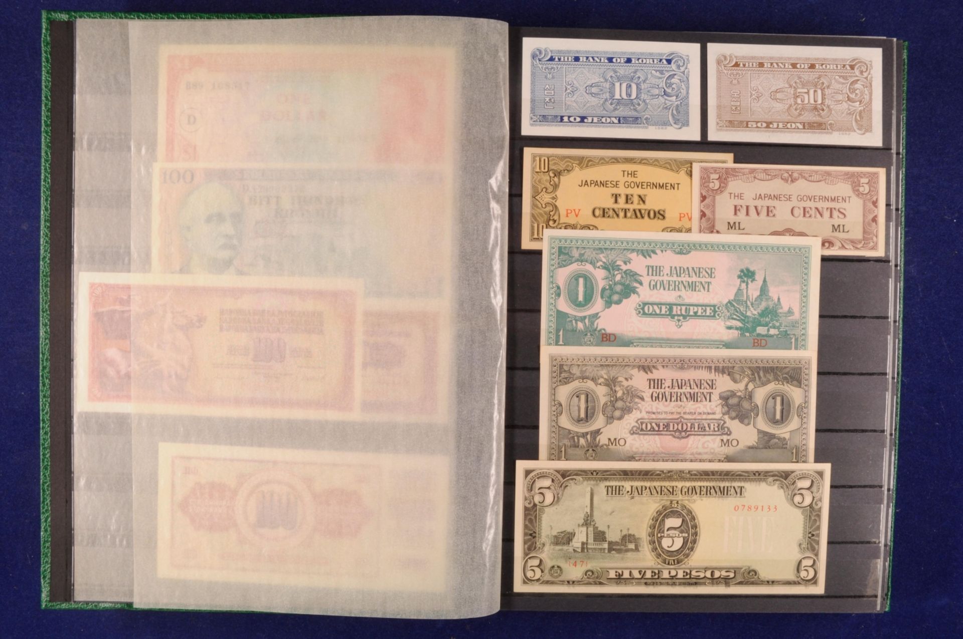 Sammlung Banknoten aus aller Welt in zwei Alben, 20. Jh. ,243 St., Argentina-Nepal und Malta-Indones - Bild 3 aus 44