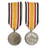 China commemorative medal for non-combatants, brass bronze silver-plated, at the volume, OEK 3151,