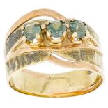 Smaragd Ring, ca. Mitte des 20. Jh., 333 Gold, 4,18g, Innen Dm 17,8mm.