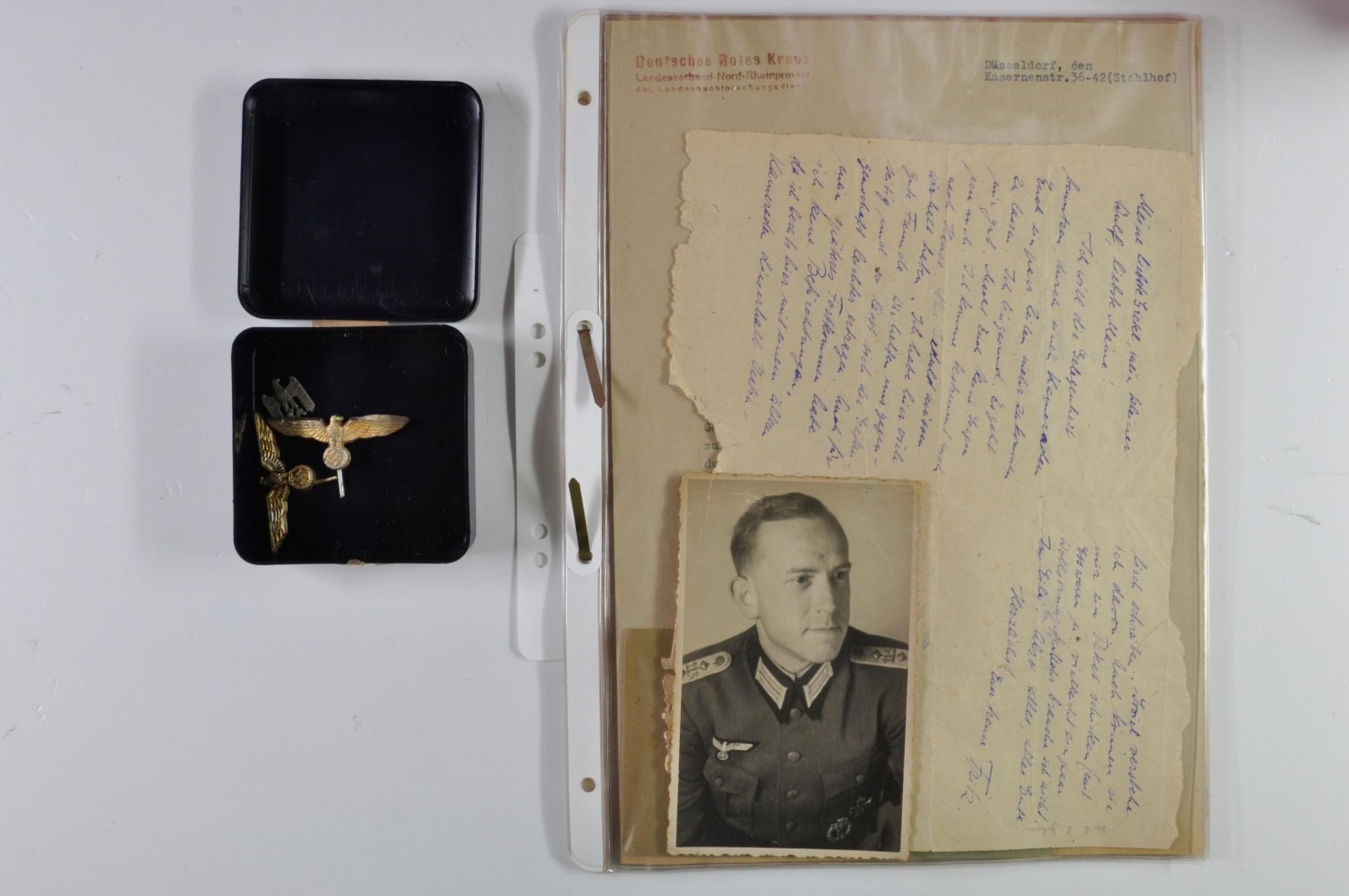 2x Fotoalbum des 1. Generalstabsoffiziers (1a) der 11. Division, knapp 500x Fotos mit Postkarten, im - Bild 8 aus 8
