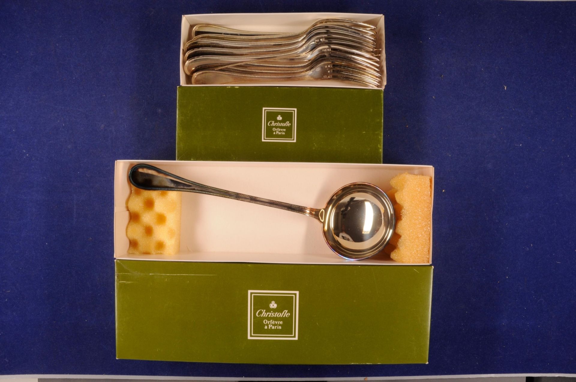 Silver plated cutlery from Christofle \\Malmaison\\, Paris, from the 80s. Complete included are in - Image 5 of 6