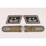 Reich Finance Administration / Border Patrol and Customs & Immigration service, pair epaulettes to
