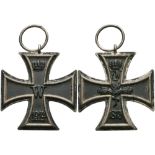 Prussia, Iron Cross 1914, 2. Class, counter \\SW\\ in the band ring, OEK 1909, condition 2.