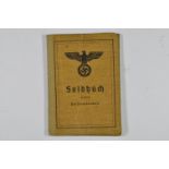 Soldbuch und Wehrmachts-Führerschein eines Uffz., Soldbuch mit Eintragung Spanienkreuz in Bronze, Os