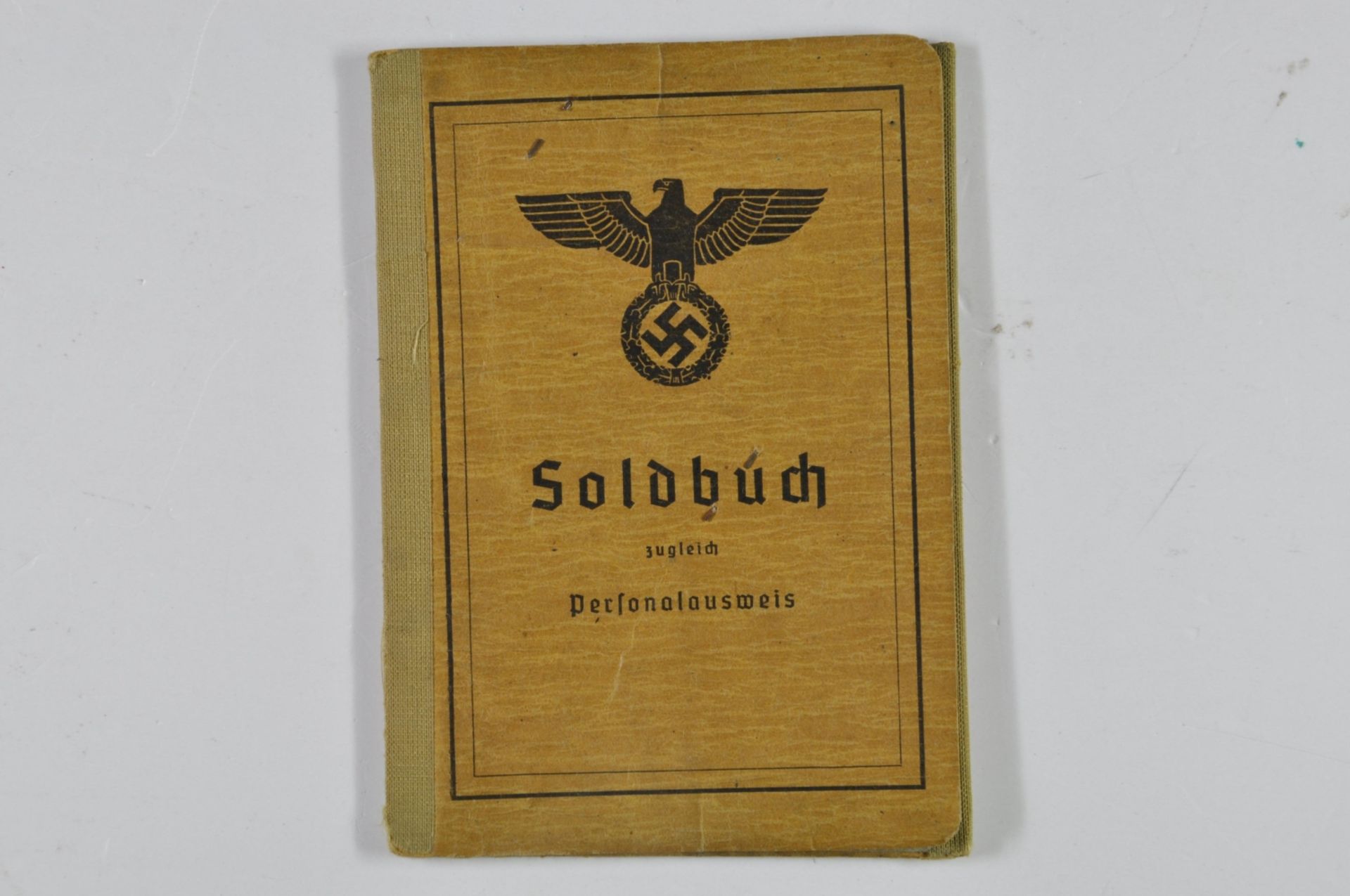Soldbuch und Wehrmachts-Führerschein eines Uffz., Soldbuch mit Eintragung Spanienkreuz in Bronze, Os